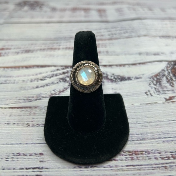 ANNA BECK 925 Silver Stone Women's Cocktail Ring, Size 7 - Picture 2 of 9